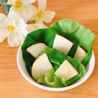 好きな葉野菜とりんご♪フレンチサラダ✧˖°